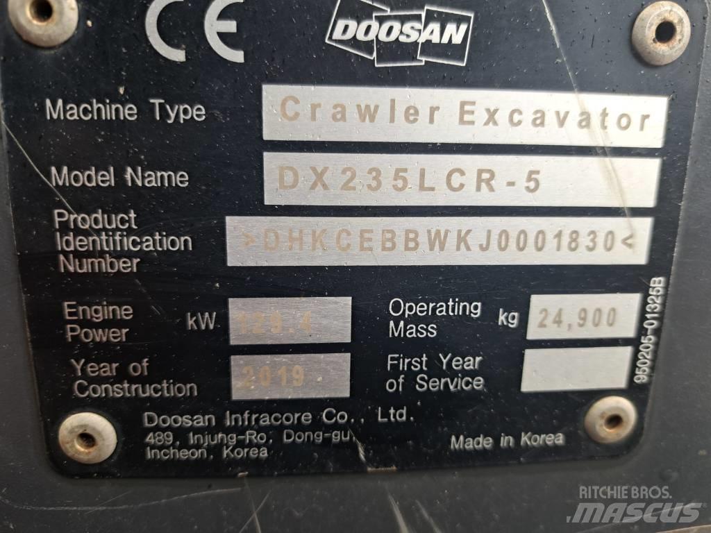Doosan DX 235 LCR-5 履帶式 挖土機/掘鑿機/挖掘機