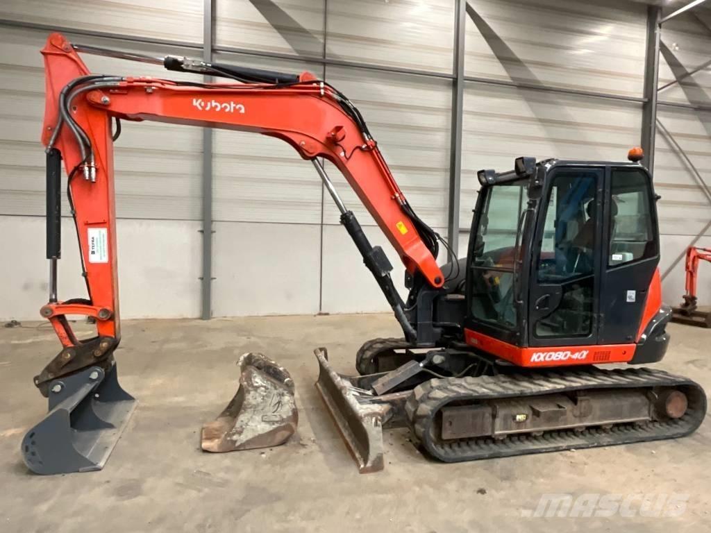 Kubota KX 080-4 A 中型挖土機/掘鑿機/挖掘機 7t-12t