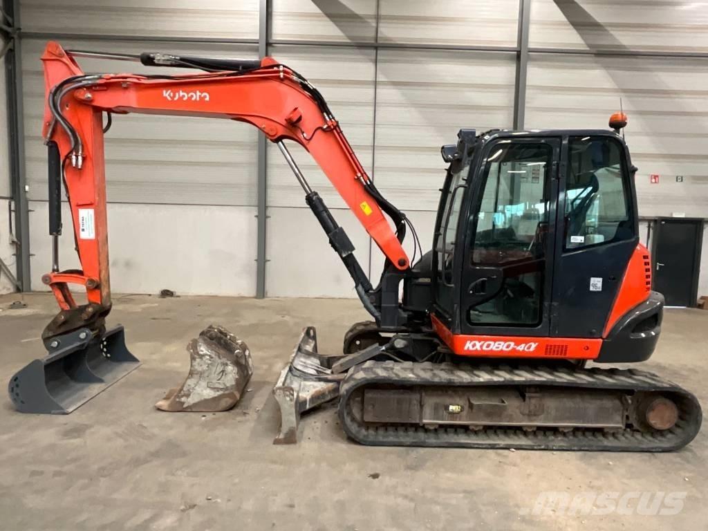 Kubota KX 080-4 A 中型挖土機/掘鑿機/挖掘機 7t-12t