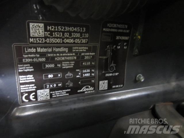 Linde E30H 電動堆高機