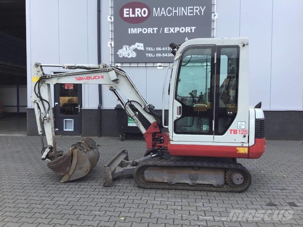 Takeuchi TB 125 小型挖土機/掘鑿機<7t(小型挖掘機)