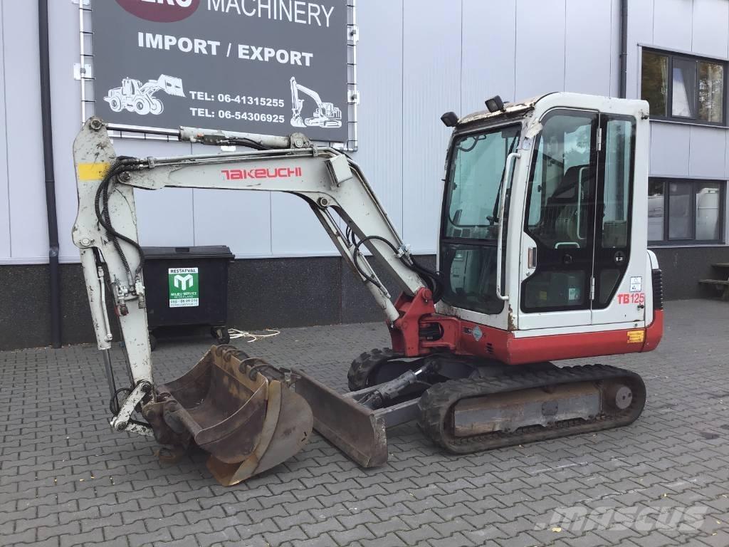 Takeuchi TB 125 小型挖土機/掘鑿機<7t(小型挖掘機)