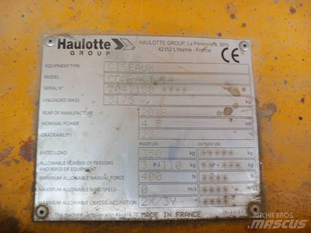 Haulotte Compact 14 剪式升降機