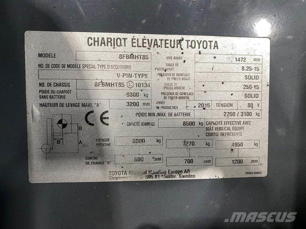 Toyota 8FBMHT85 電動堆高機