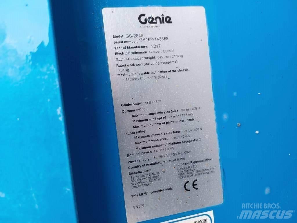 Genie GS 2646 剪式升降機