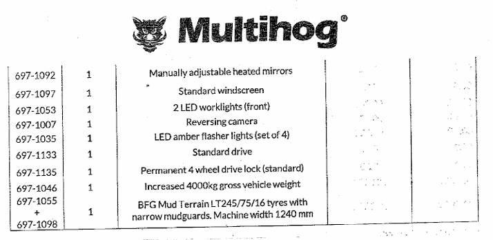 Multihog CX75 曳引機