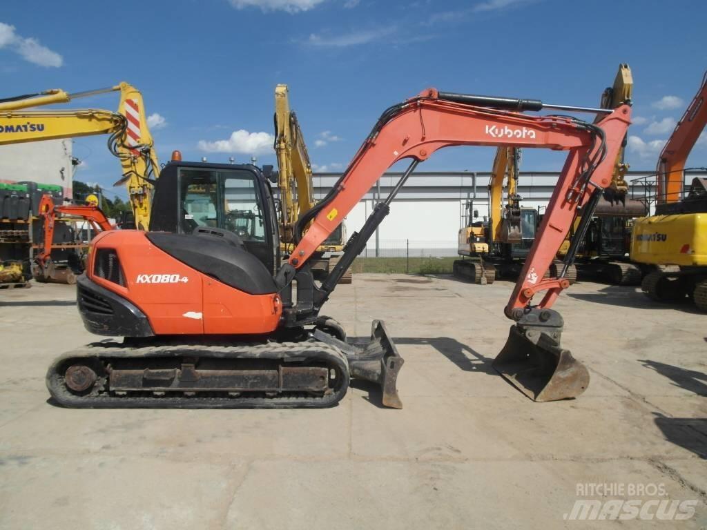 Kubota KX 080-4 中型挖土機/掘鑿機/挖掘機 7t-12t