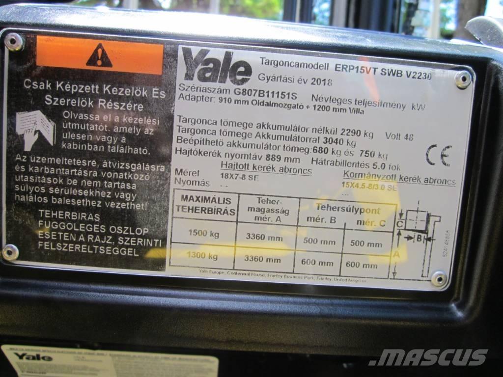 Yale ERP15VT 電動堆高機