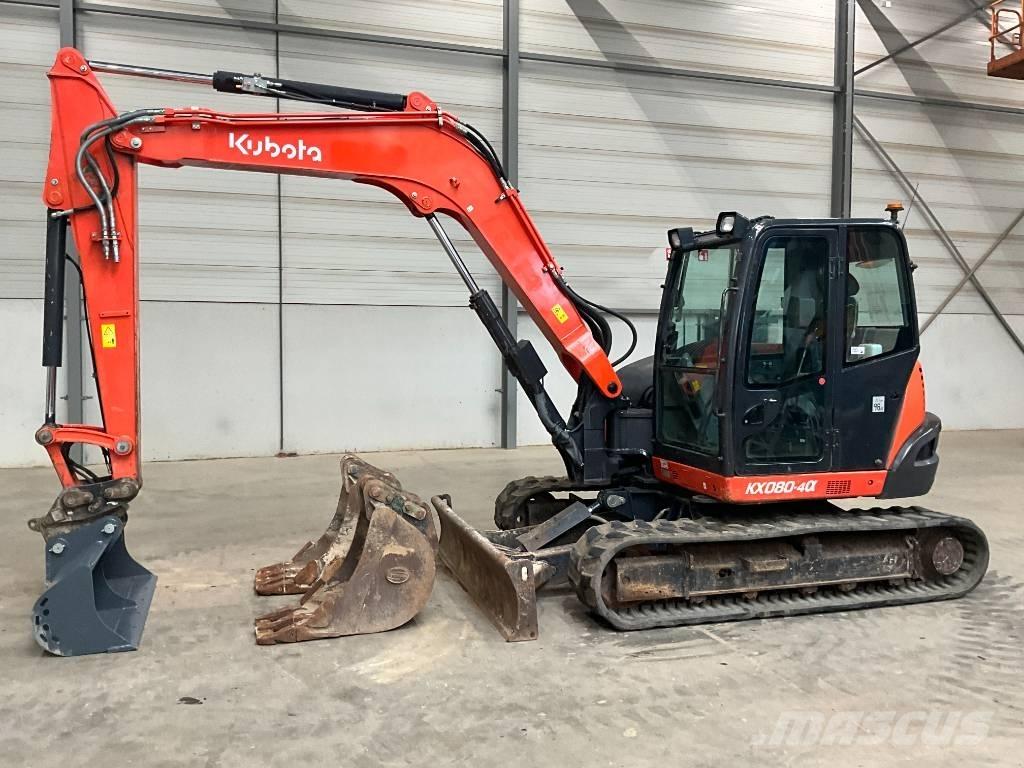 Kubota KX 080-4 A 中型挖土機/掘鑿機/挖掘機 7t-12t