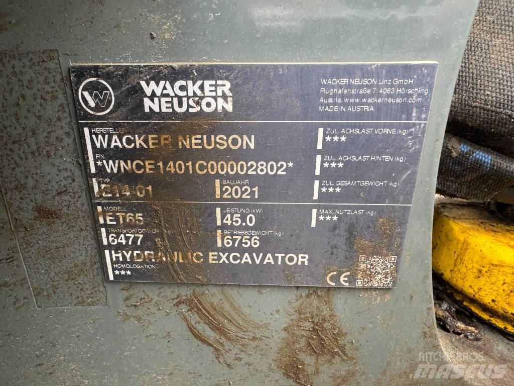 Wacker Neuson ET65 履帶式 挖土機/掘鑿機/挖掘機