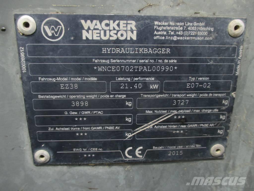 Wacker Neuson EZ 38 履帶式 挖土機/掘鑿機/挖掘機
