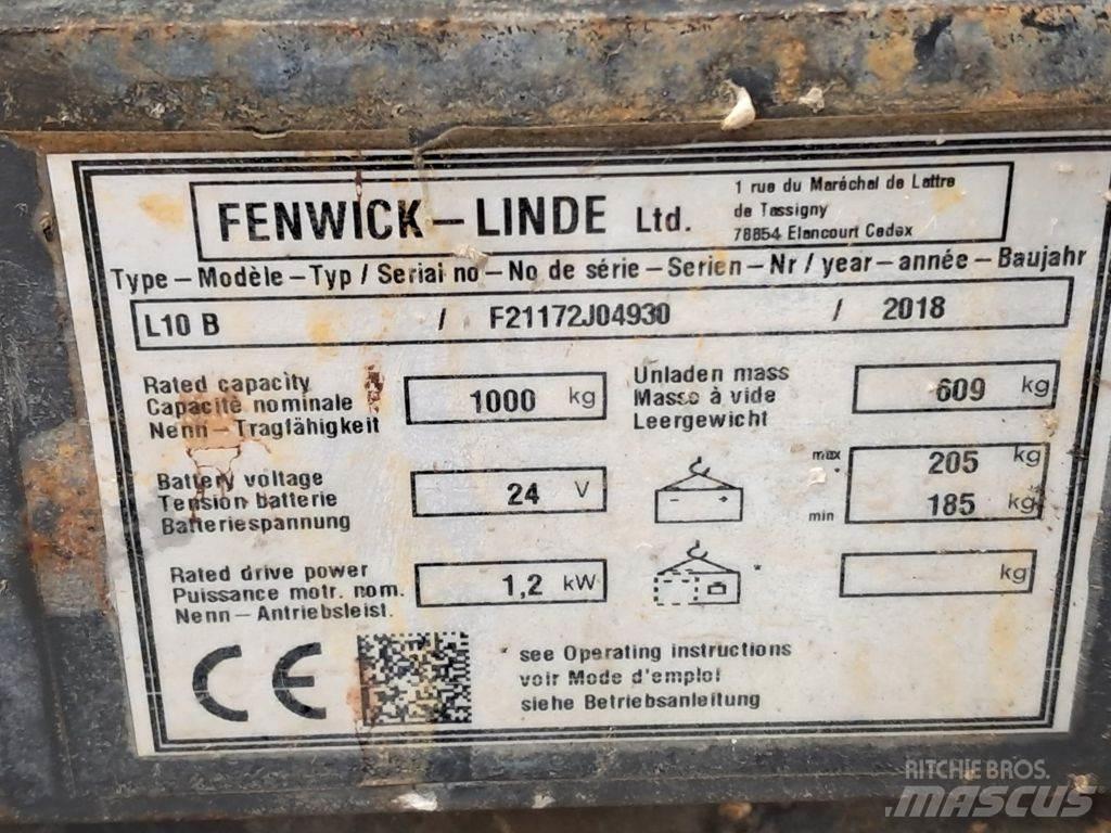 Linde L10B 行走控制式堆積機