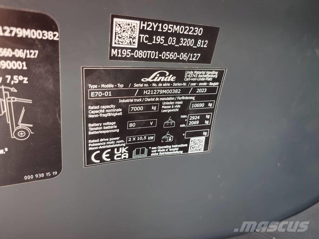 Linde E70/1279 電動堆高機