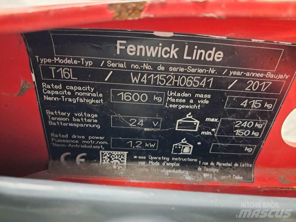 Linde T16L 手拉式油壓拖板車