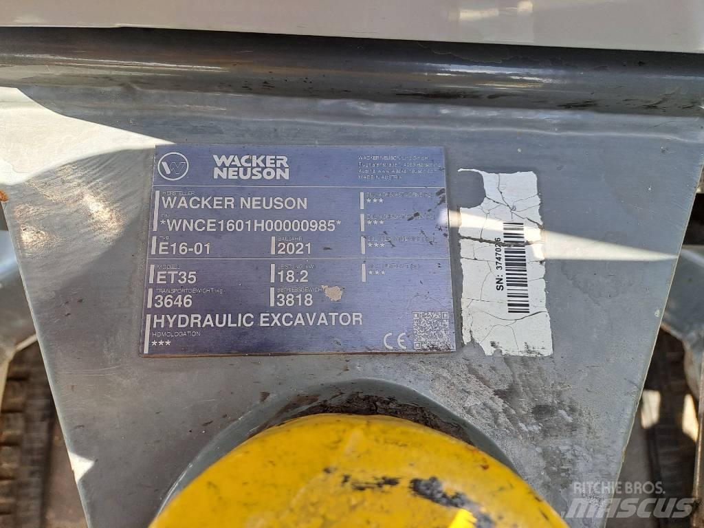 Wacker Neuson ET35 履帶式 挖土機/掘鑿機/挖掘機