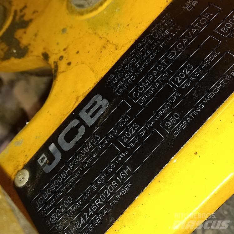 JCB 8008 小型挖土機/掘鑿機<7t(小型挖掘機)