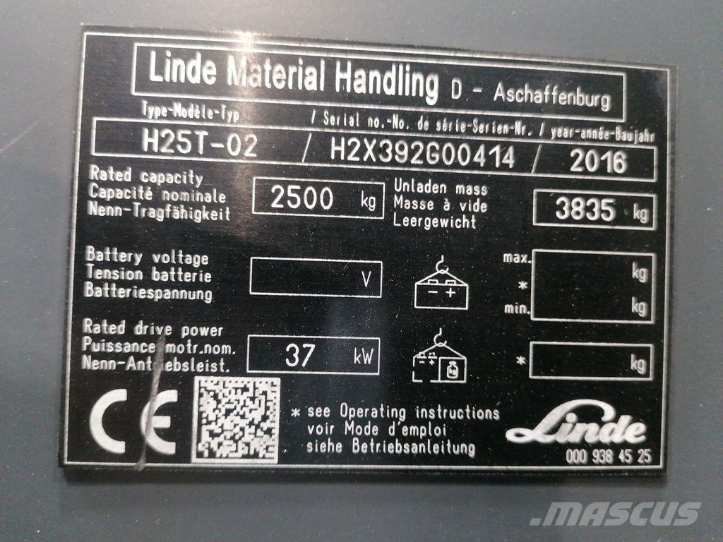 Linde H25T-02 液化石油氣LPG卡車