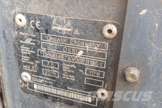 Develon DX 10 Z 小型挖土機/掘鑿機<7t(小型挖掘機)