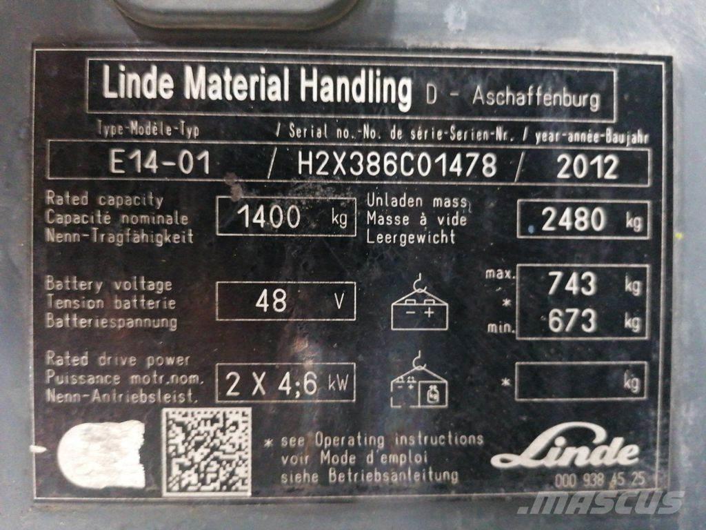 Linde E14-01 電動堆高機