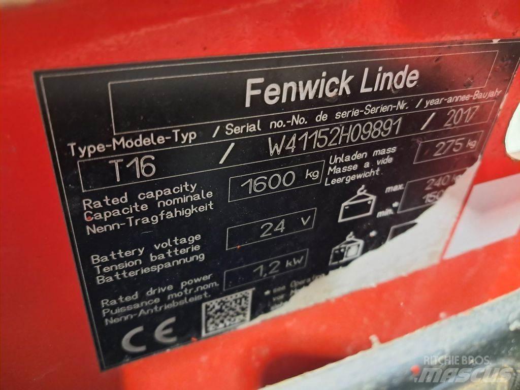 Linde T16 低架升降機