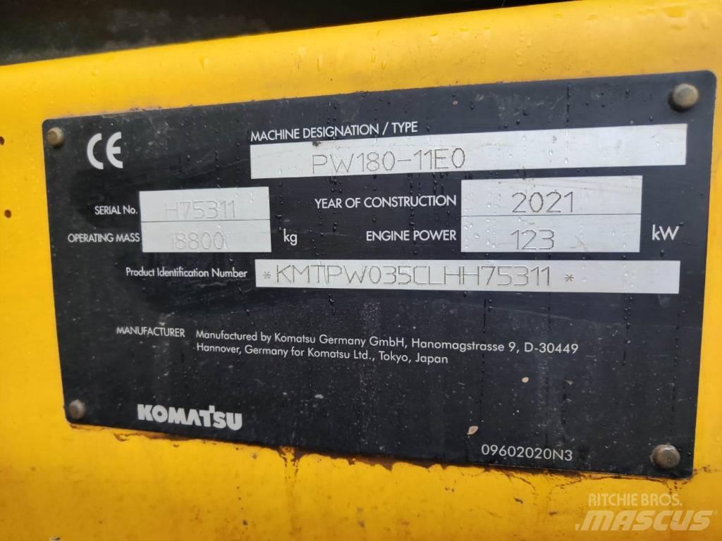 Komatsu PW180-11 旋轉式挖土機/掘鑿機/挖掘機