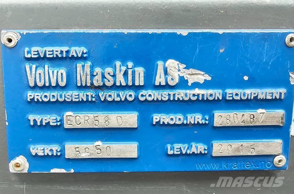 Volvo ECR 58 D 小型挖土機/掘鑿機<7t(小型挖掘機)