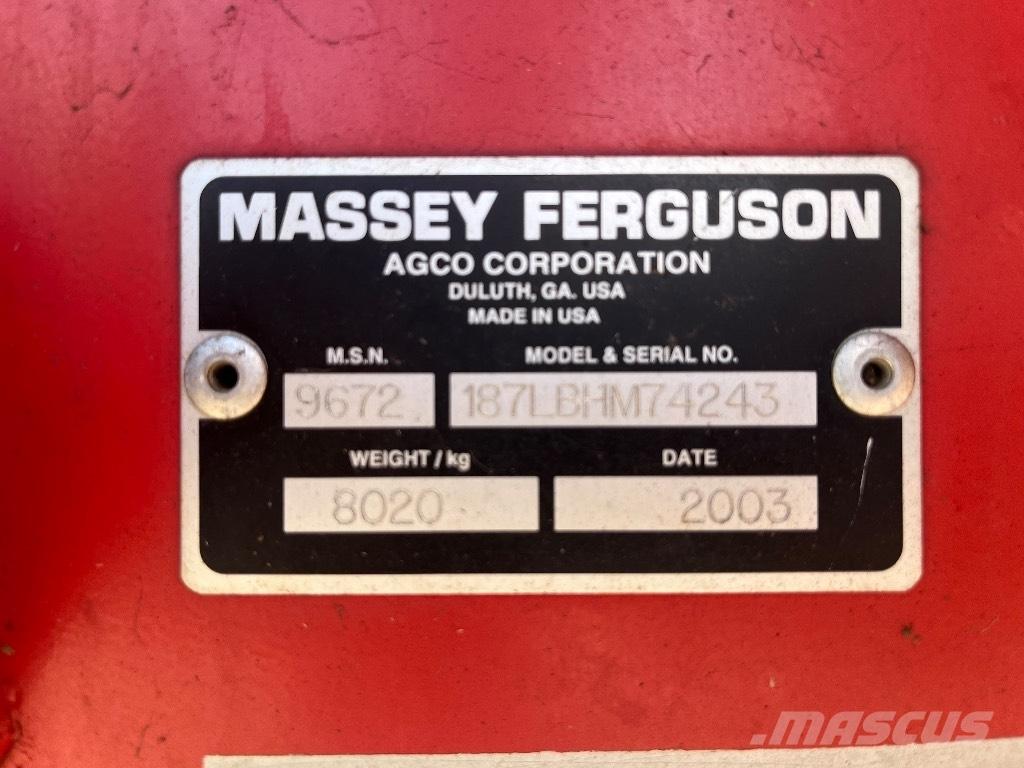 Massey Ferguson 187 方形打捆機