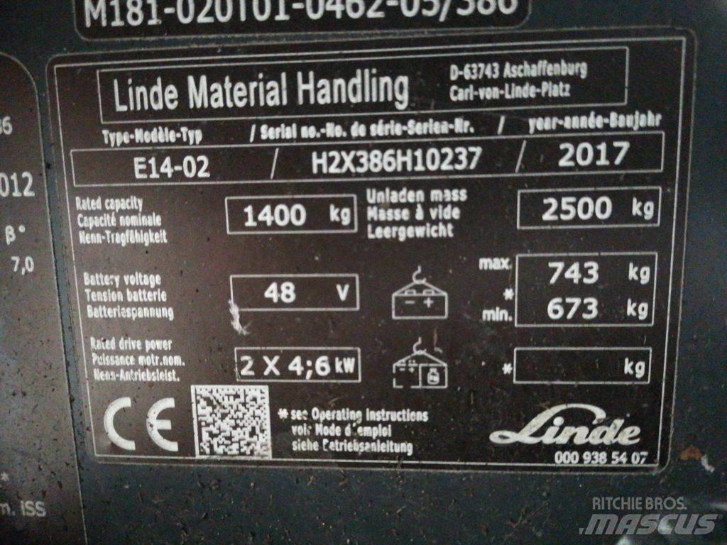 Linde E14-02 電動堆高機