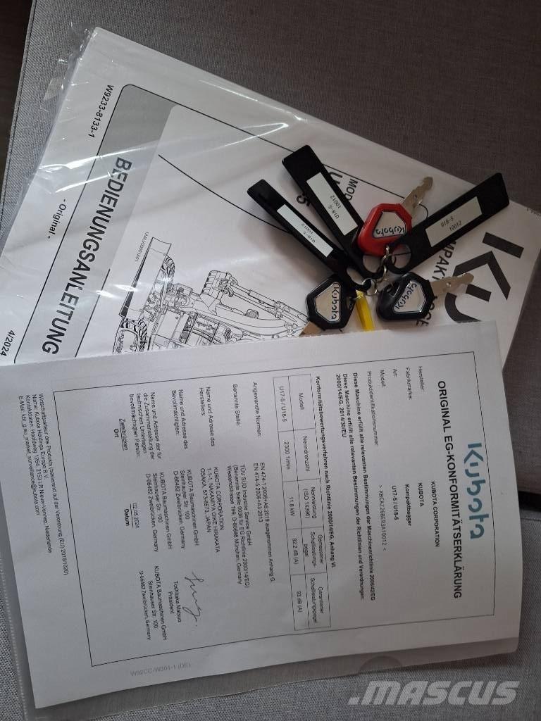 Kubota U 18-5 小型挖土機/掘鑿機<7t(小型挖掘機)