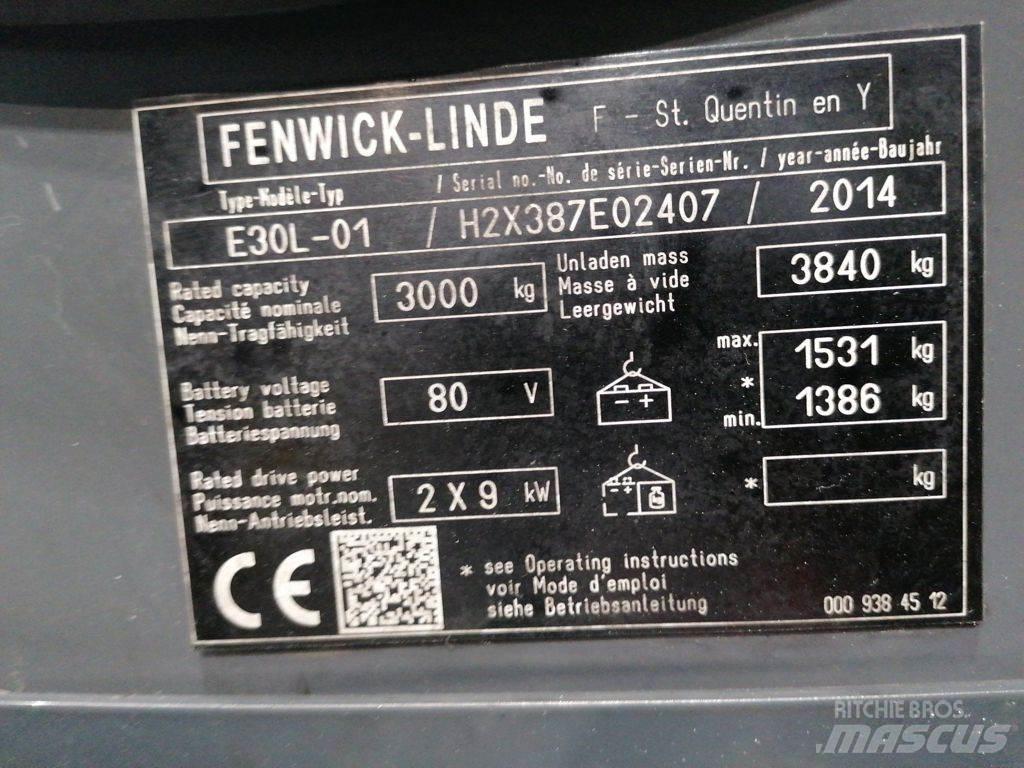 Linde E30L-01 電動堆高機