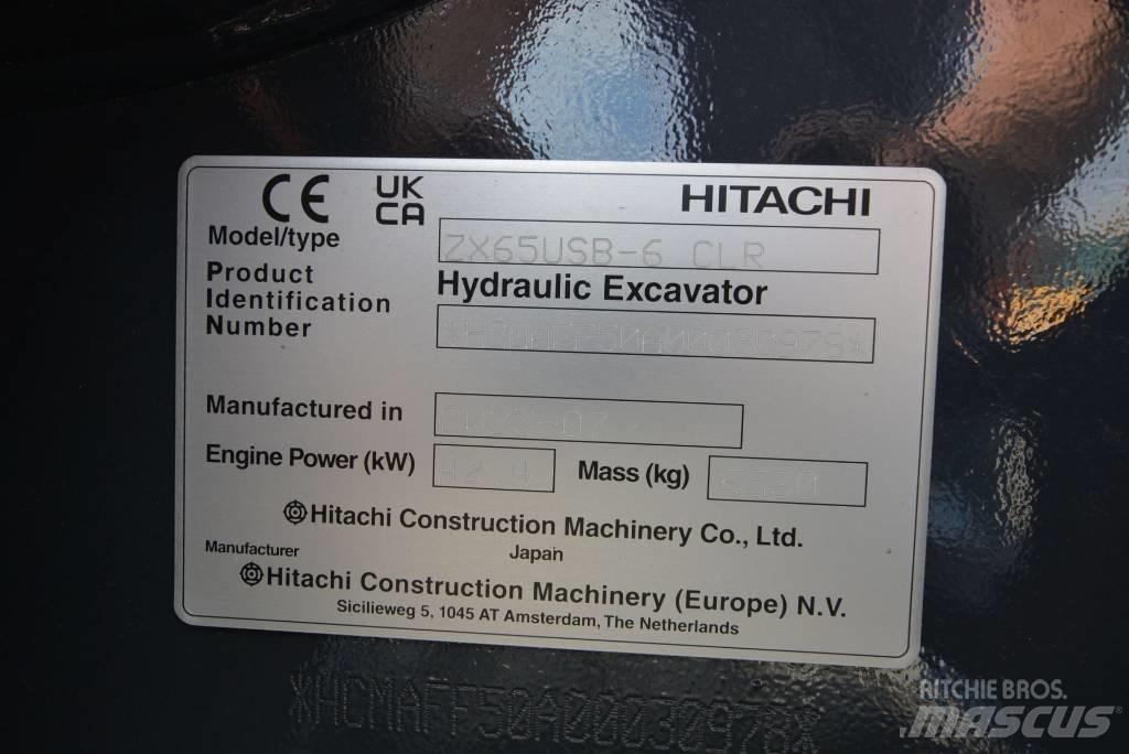 Hitachi ZX 65 USB-6 小型挖土機/掘鑿機<7t(小型挖掘機)