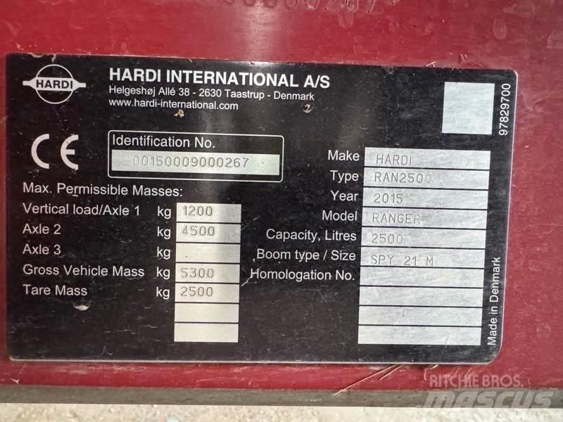 Hardi Ranger 2500 牽引式噴霧機