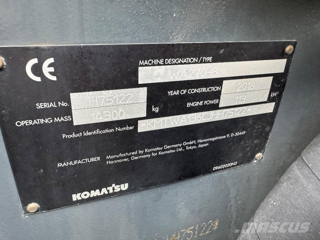 Komatsu WA 270-8 輪胎式裝載機