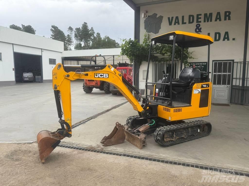 JCB 16 C-1, 821h 小型挖土機/掘鑿機<7t(小型挖掘機)