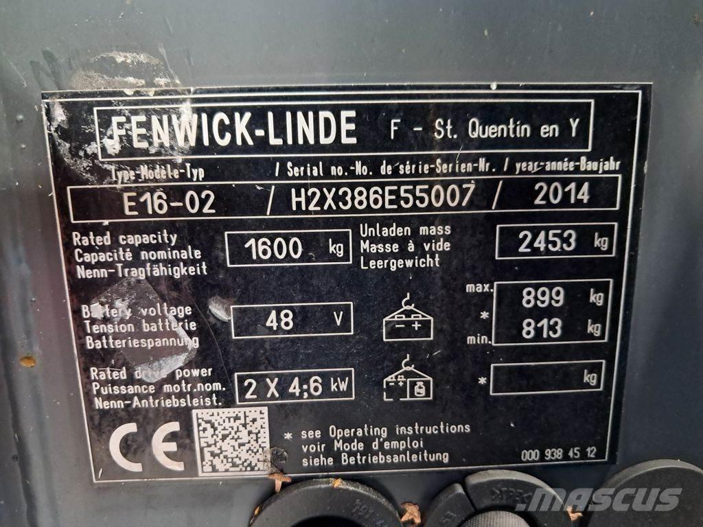 Linde E16-02 電動堆高機