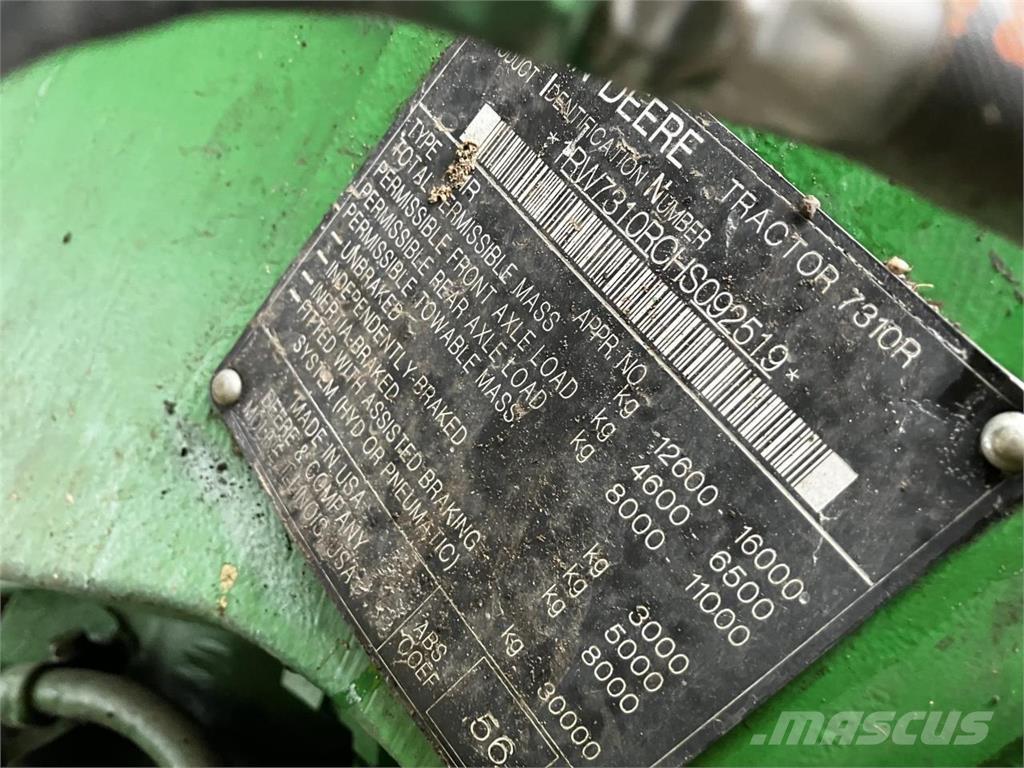 John Deere 7310R 曳引機