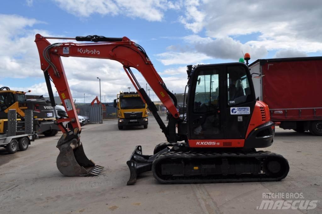 Kubota KX 085-5 小型挖土機/掘鑿機<7t(小型挖掘機)