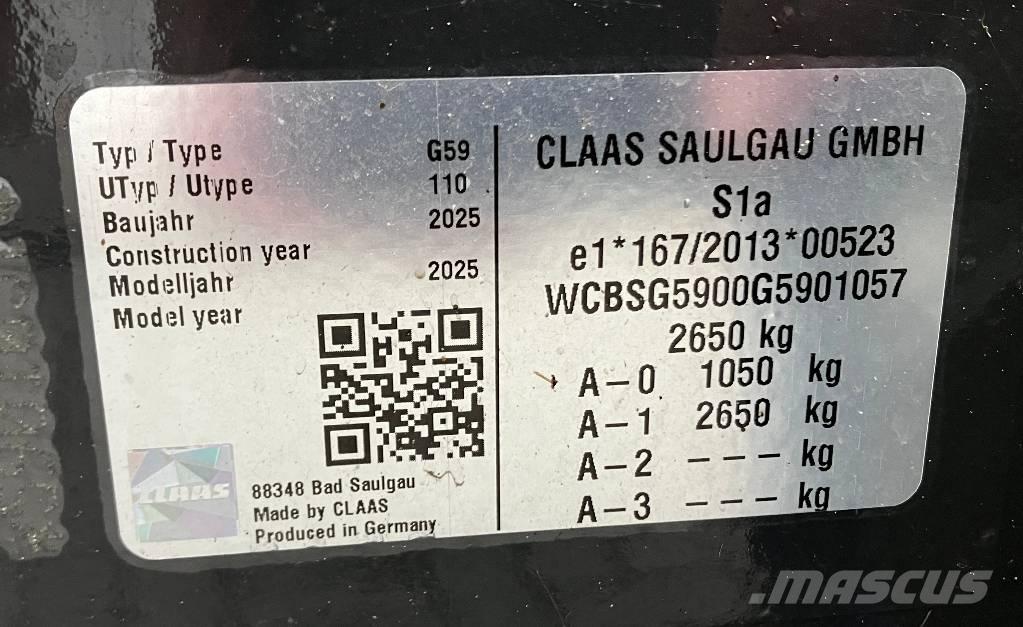 CLAAS Volto 1500 T 耙與翻草機