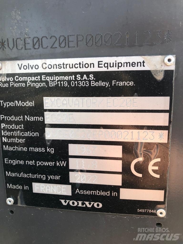 Volvo EC 20 E 小型挖土機/掘鑿機<7t(小型挖掘機)