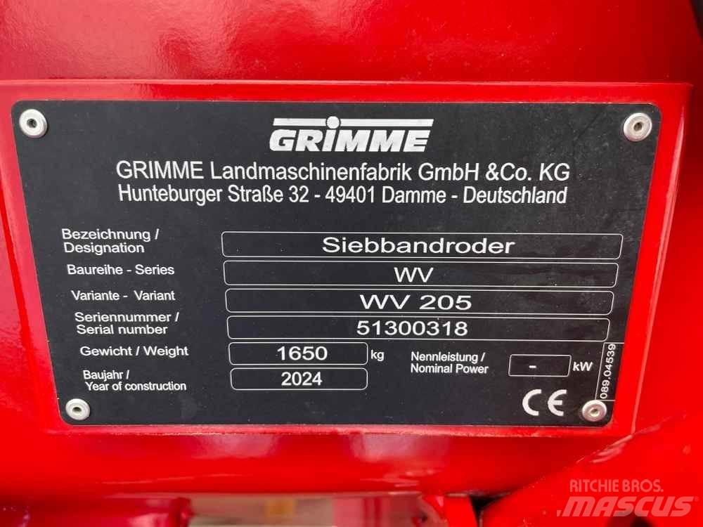 Grimme WV 205 其他農業機械