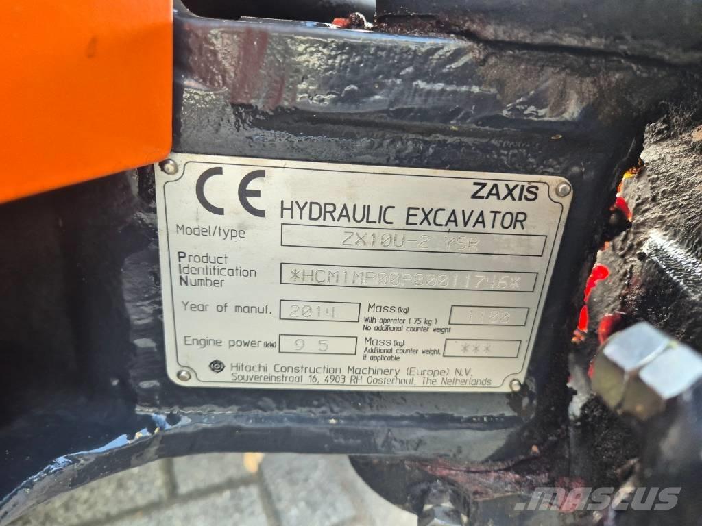 Hitachi ZX 10 U-2 小型挖土機/掘鑿機<7t(小型挖掘機)