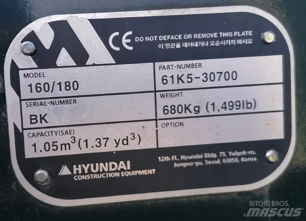 Hyundai 1.05m3_HX180 鏟斗