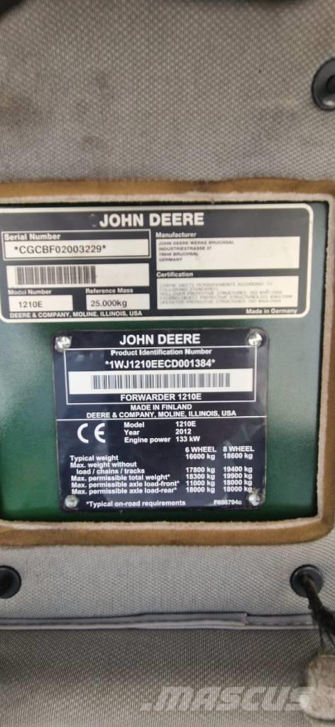 John Deere 1210 E 集運機
