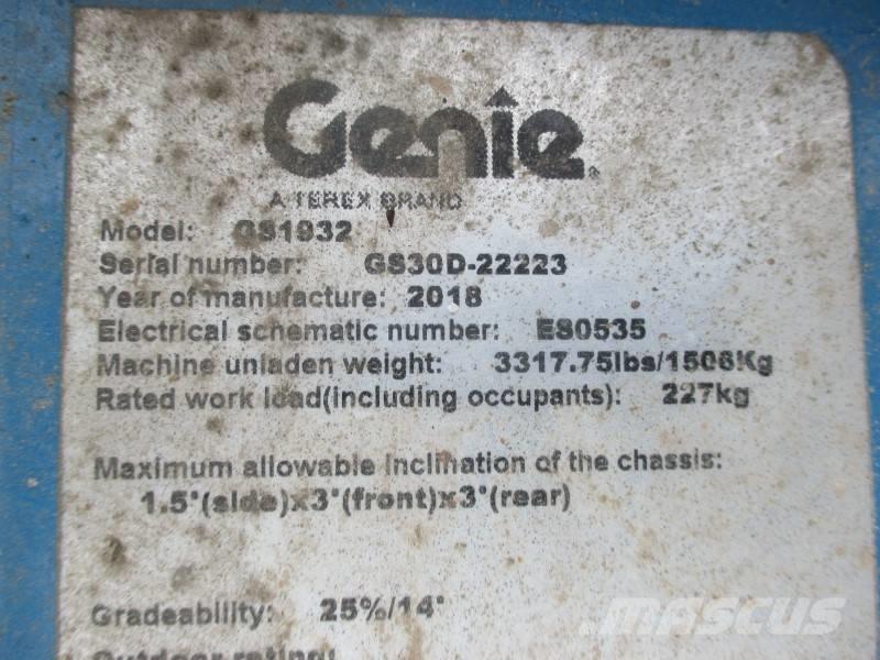 Genie GS 1932 剪式升降機