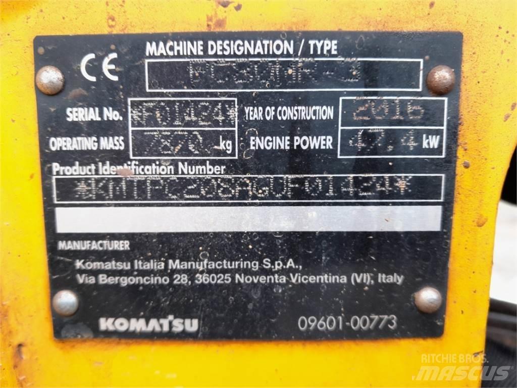 Komatsu PC80 小型挖土機/掘鑿機<7t(小型挖掘機)
