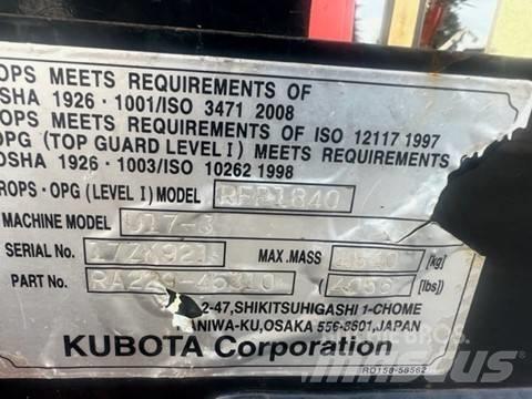 Kubota U 17-3 小型挖土機/掘鑿機<7t(小型挖掘機)