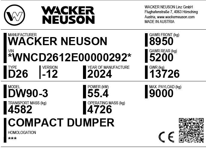 Wacker Neuson DW90-3 側卸礦車