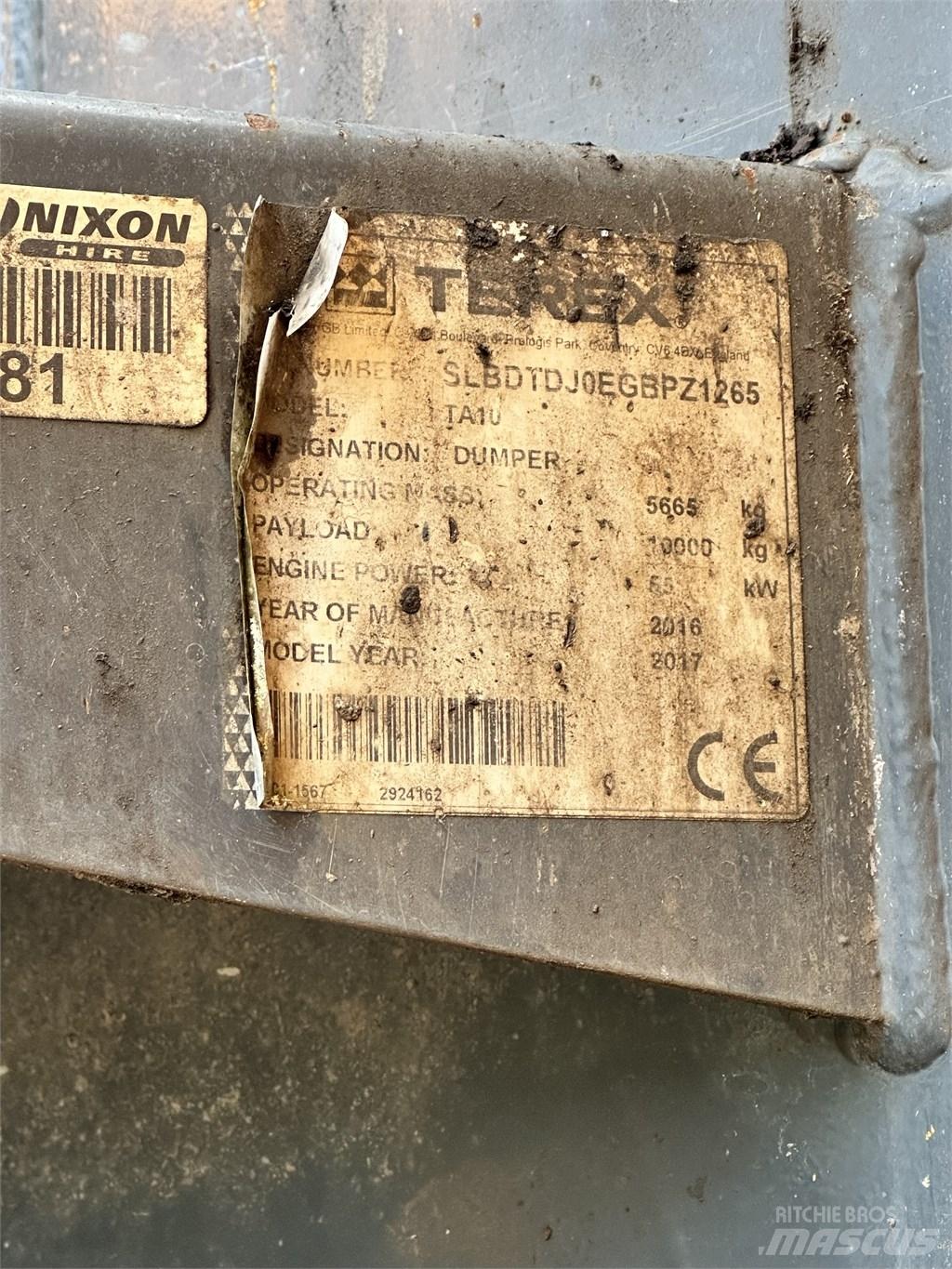 Terex TA10 側卸礦車