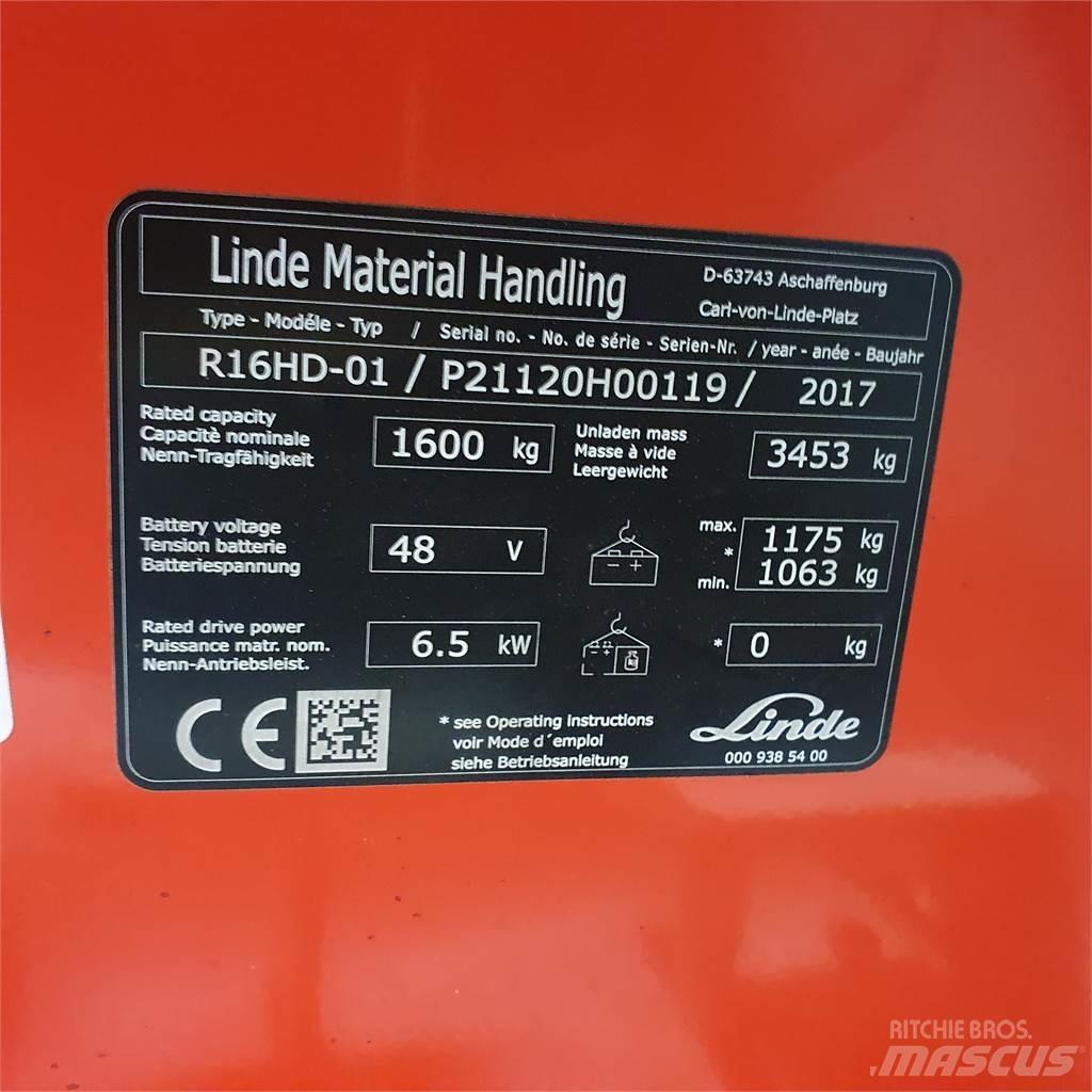Linde R16HD 前伸式堆高機(叉車)