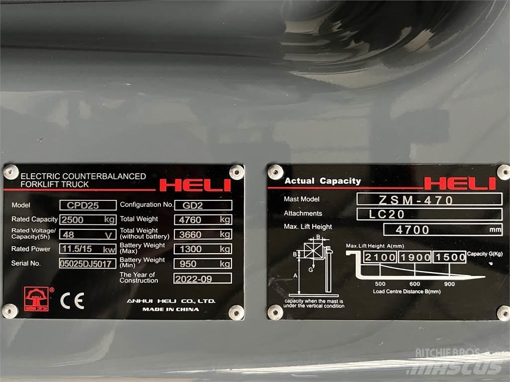 Heli CPD25 GD2 / NEU 電動堆高機